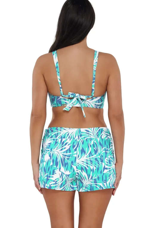 Sunsets Escape Sea Breeze Sandbar Rib Laguna Swim Short< Plus Size
