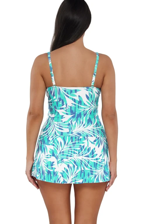 Sunsets Escape Sea Breeze Sandbar Rib Sienna Swim Dress< Swim Dress
