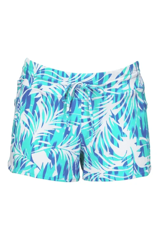 Sunsets Escape Sea Breeze Sandbar Rib Laguna Swim Short< Plus Size