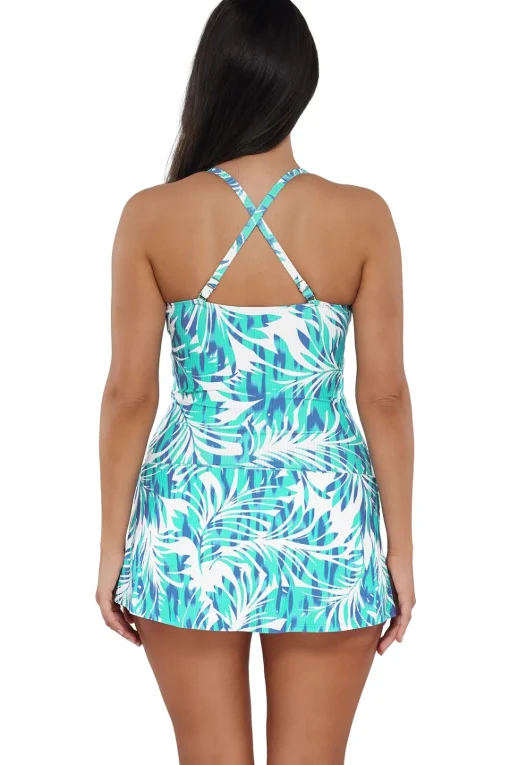 Sunsets Escape Sea Breeze Sandbar Rib Sienna Swim Dress< Swim Dress