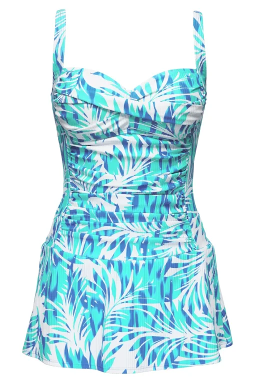 Sunsets Escape Sea Breeze Sandbar Rib Sienna Swim Dress< Swim Dress