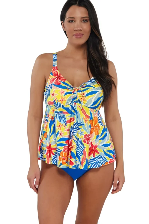 Sunsets Escape Suncatcher Marin Tankini Top< Plus Size | Underwire