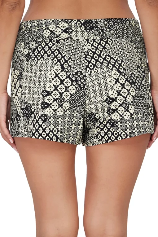 Sunsets Escape Venice Seagrass Texture Laguna Swim Short Bottom< Plus Size