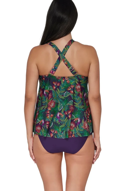 Sunsets Escape Welcome To Rio Sadie Tankini Top< Plus Size | Wire-Free