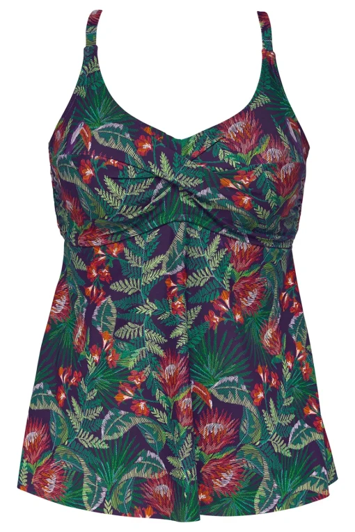 Sunsets Escape Welcome To Rio Tori Tankini Top< Plus Size | Wire-Free