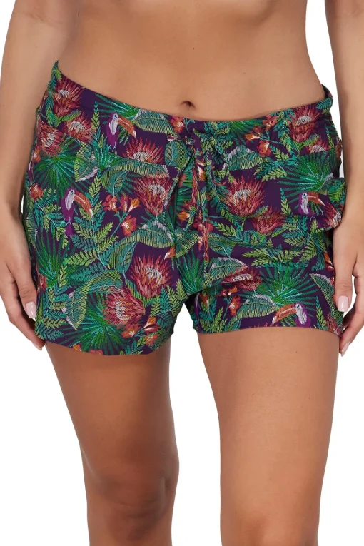 Sunsets Escape Welcome To Rio Laguna Swim Short Bottom< Plus Size