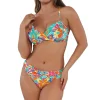 Sunsets Festive Floral Sandbar Rib Crossroads Underwire Top< Plus Size | Underwire