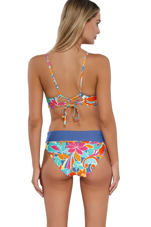 Sunsets Festive Floral Sandbar Rib Lyla Bralette Top< Wire-Free