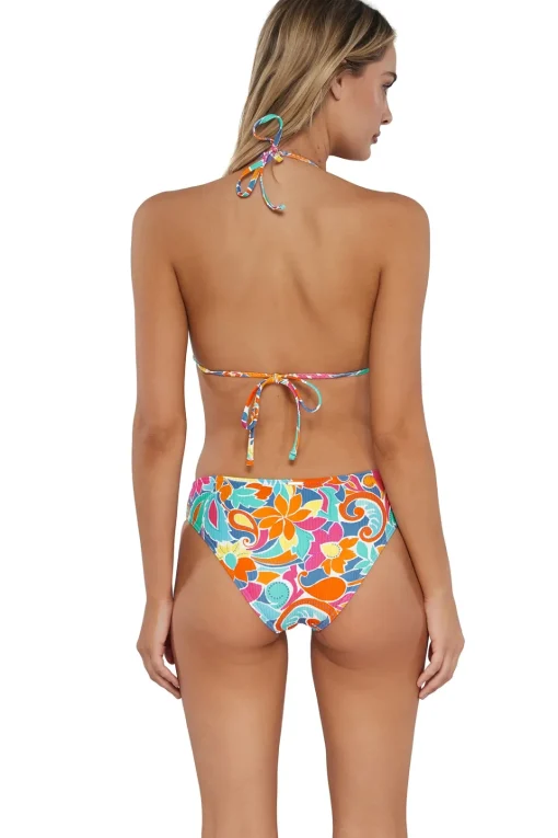 Sunsets Festive Floral Sandbar Rib Laney Triangle Top< Bikini Tops | Wire-Free