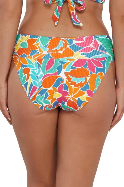 Sunsets Festive Floral Sandbar Rib Hannah High Waist Bottom< Plus Size | High-Waist