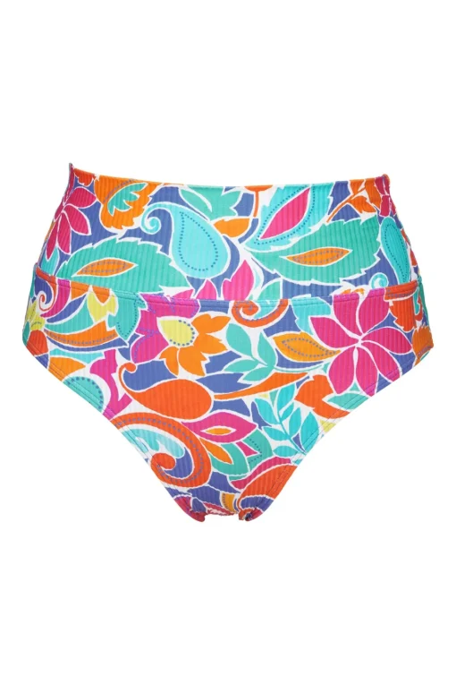 Sunsets Festive Floral Sandbar Rib Hannah High Waist Bottom< Plus Size | High-Waist