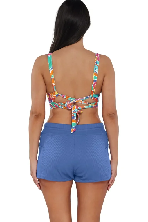 Sunsets Festive Floral Sandbar Rib Elsie Top< Plus Size | Underwire