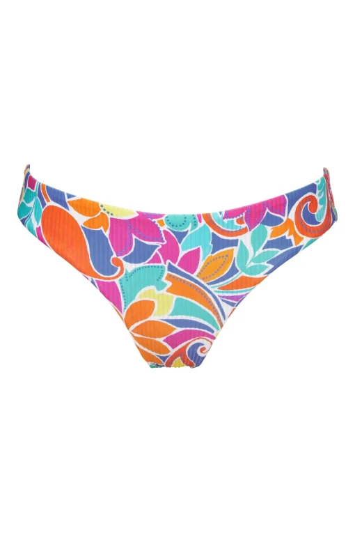 Sunsets Festive Floral Sandbar Rib Collins Hipster Bottom< Low-Rise | Bikini Bottoms