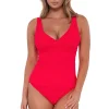 Sunsets Geranium Elsie Tankini Top< Plus Size | Underwire
