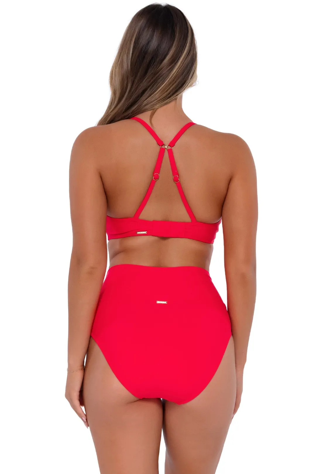 Sunsets Geranium Hannah High Waist Bottom< High-Waist