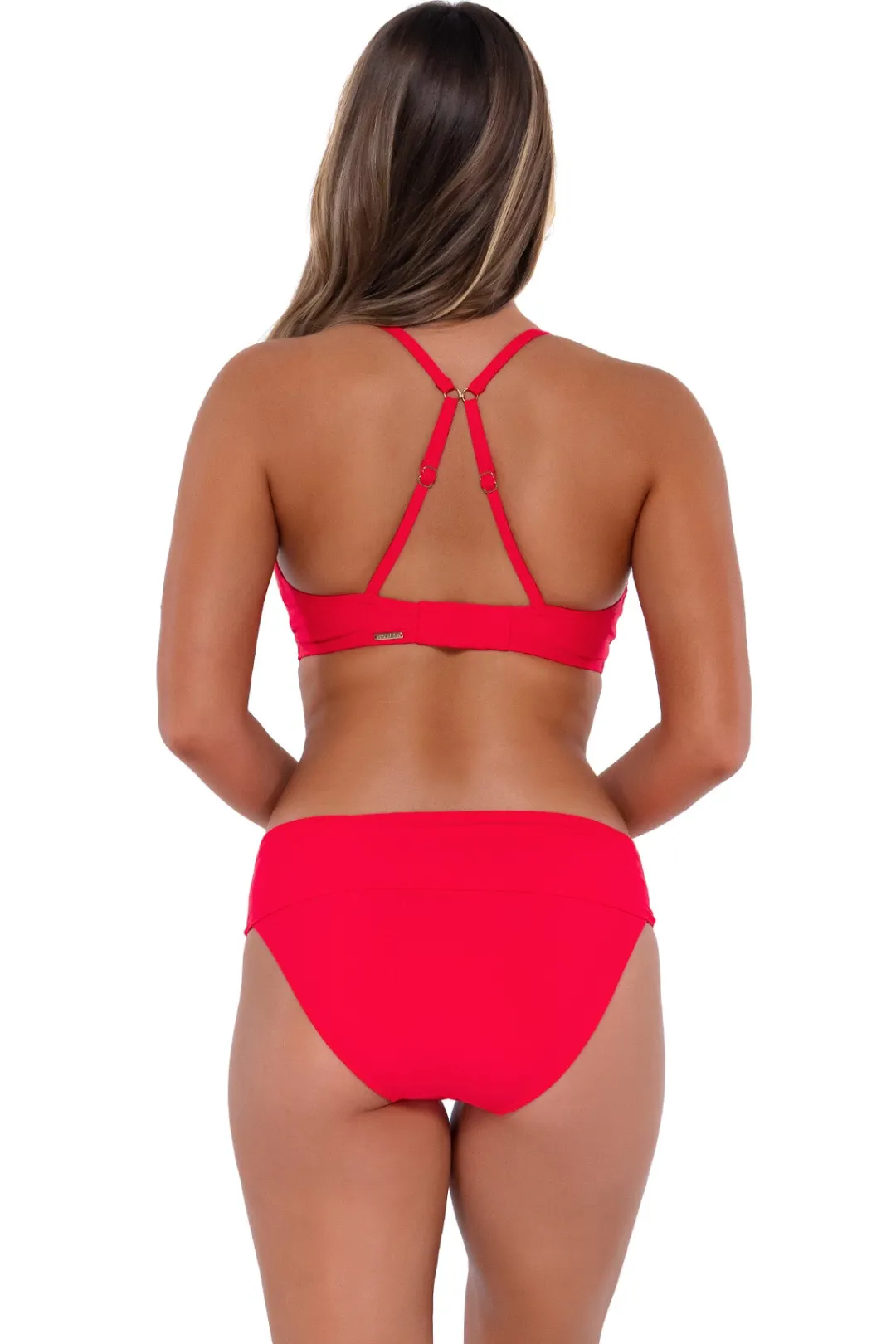 Sunsets Geranium Hannah High Waist Bottom< High-Waist