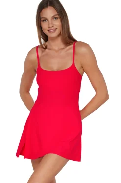 Sunsets Geranium Naomi Swim Dress One Piece< Swim Dress