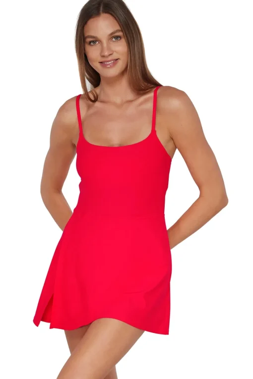 Sunsets Geranium Naomi Swim Dress One Piece< Swim Dress