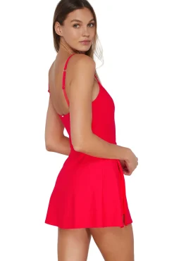 Sunsets Geranium Naomi Swim Dress One Piece< Swim Dress