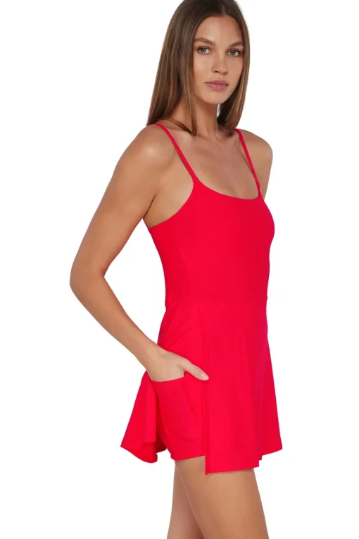 Sunsets Geranium Naomi Swim Dress One Piece< Swim Dress