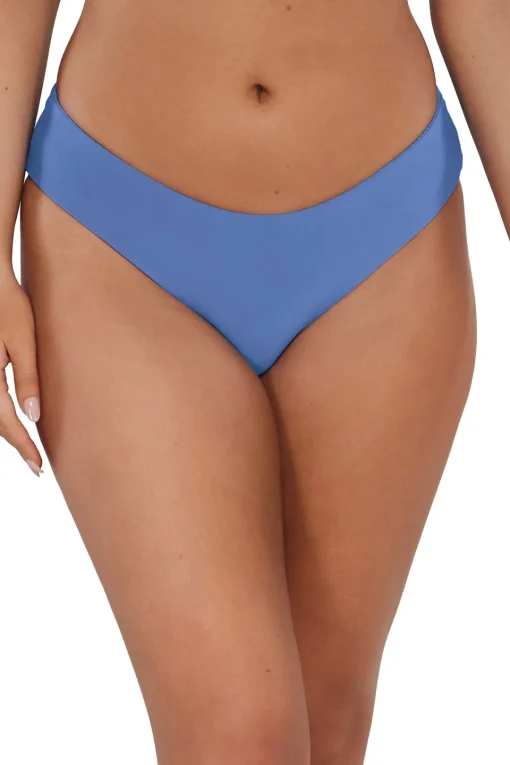 Sunsets Harbor Blue Sandbar Rib Alana Reversible Hipster Bottom< Low-Rise | Bikini Bottoms