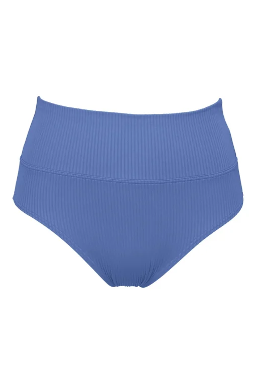 Sunsets Harbor Blue Sandbar Rib Hannah High Waist Bottom< High-Waist | Bikini Bottoms
