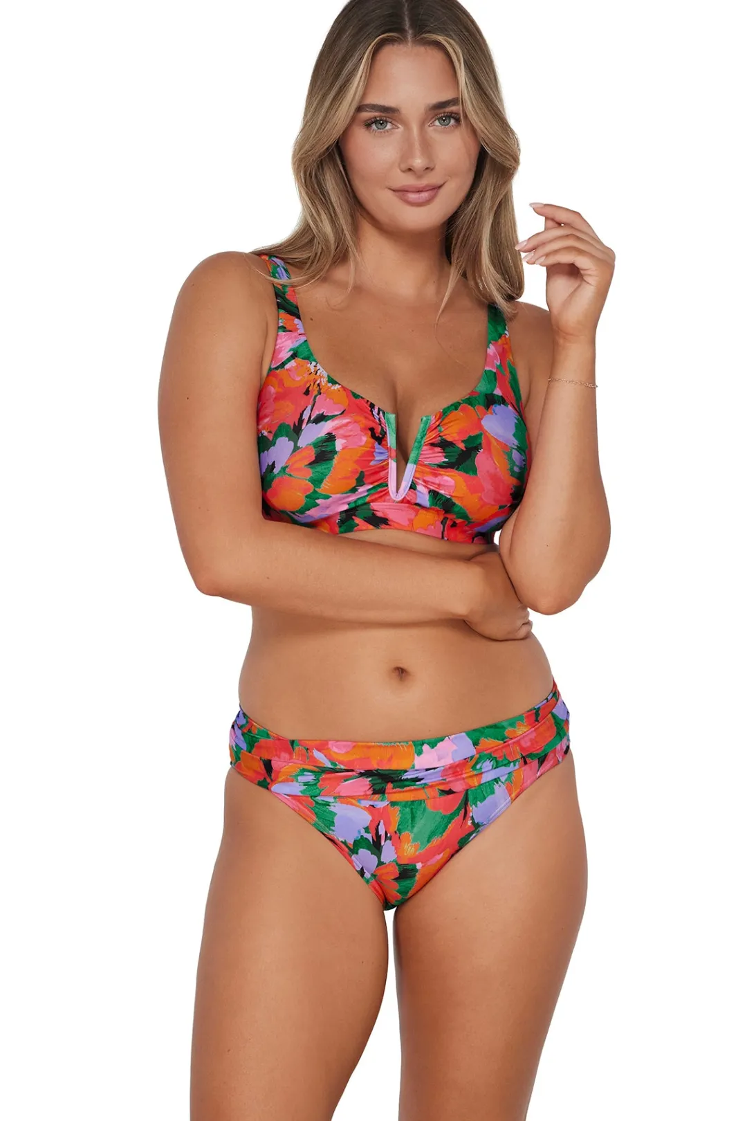 Sunsets Hummingbird Cove Vienna V-Wire Top< Plus Size | Underwire