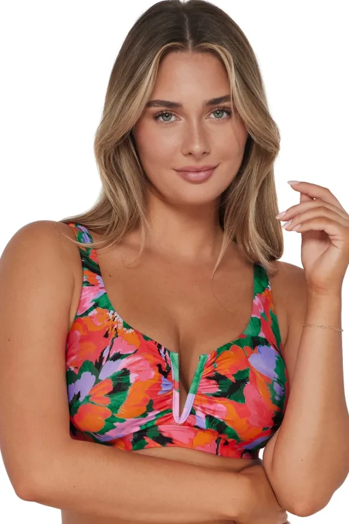 Sunsets Hummingbird Cove Vienna V-Wire Top< Plus Size | Underwire