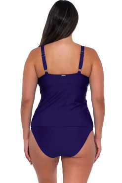 Sunsets Indigo Forever Tankini Top< Plus Size | Underwire