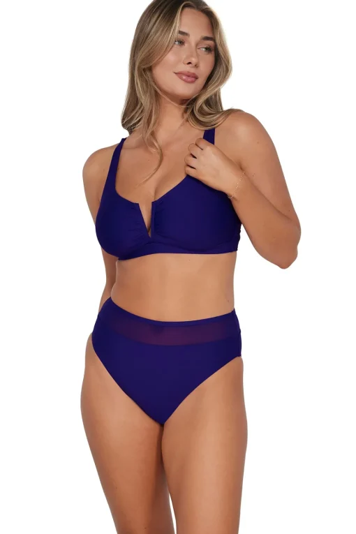 Sunsets Indigo Vienna V-Wire Top< Plus Size | Underwire