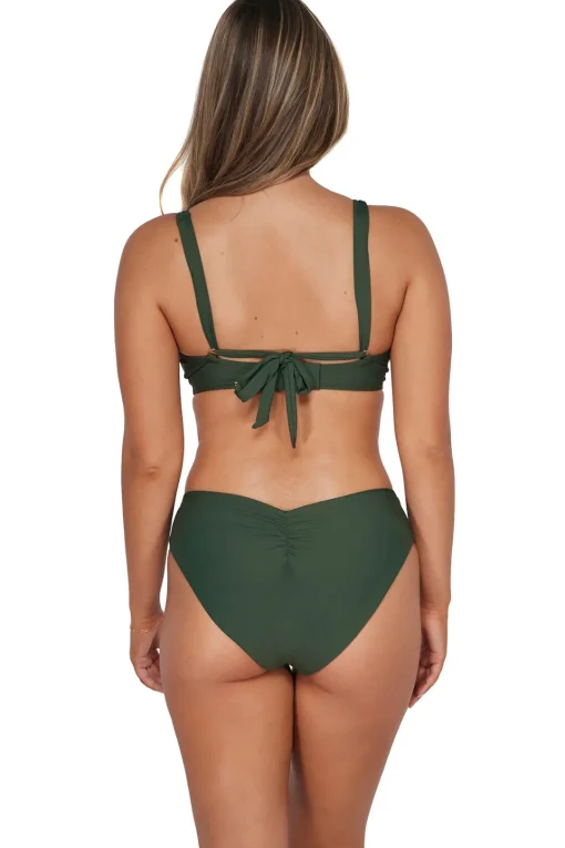 Sunsets Island Green Alana Reversible Hipster Bottom< Low-Rise | Bikini Bottoms