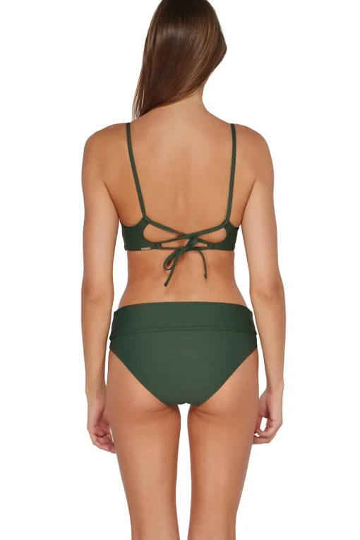 Sunsets Island Green Lyla Bralette Top< Wire-Free