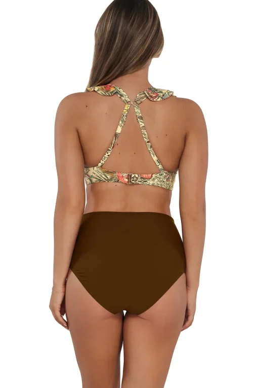 Sunsets Island Spice Capri High Waist Bottom< Plus Size | High-Waist