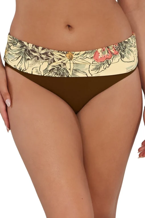 Sunsets Island Spice Capri High Waist Bottom< Plus Size | High-Waist