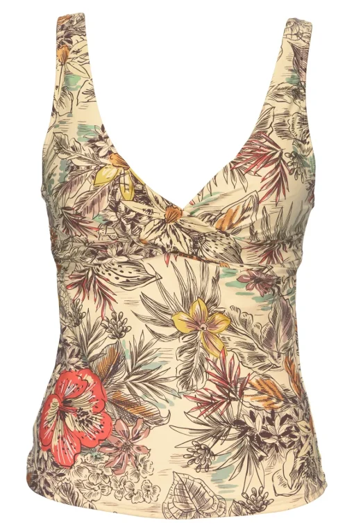 Sunsets Island Spice Elsie Tankini Top< Plus Size | Underwire