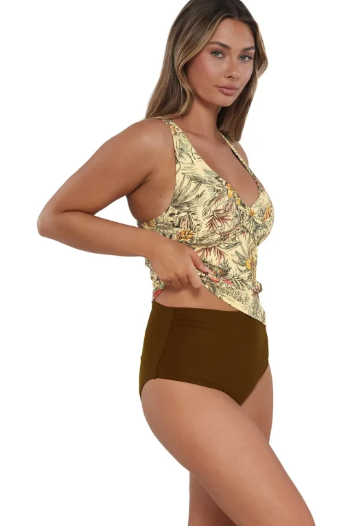 Sunsets Island Spice Elsie Tankini Top< Plus Size | Underwire