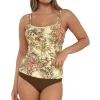 Sunsets Island Spice Taylor Tankini Top< Plus Size | Underwire
