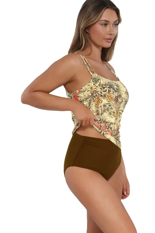 Sunsets Island Spice Taylor Tankini Top< Plus Size | Underwire