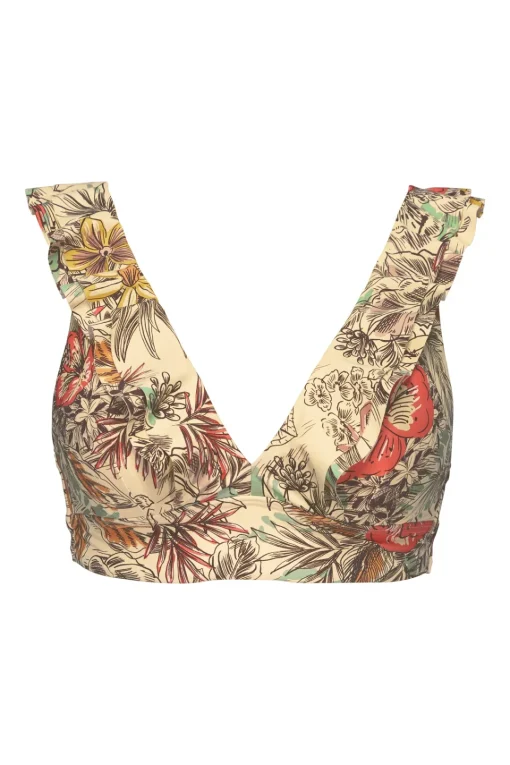 Sunsets Island Spice Willa Wireless Top< Plus Size | Wire-Free