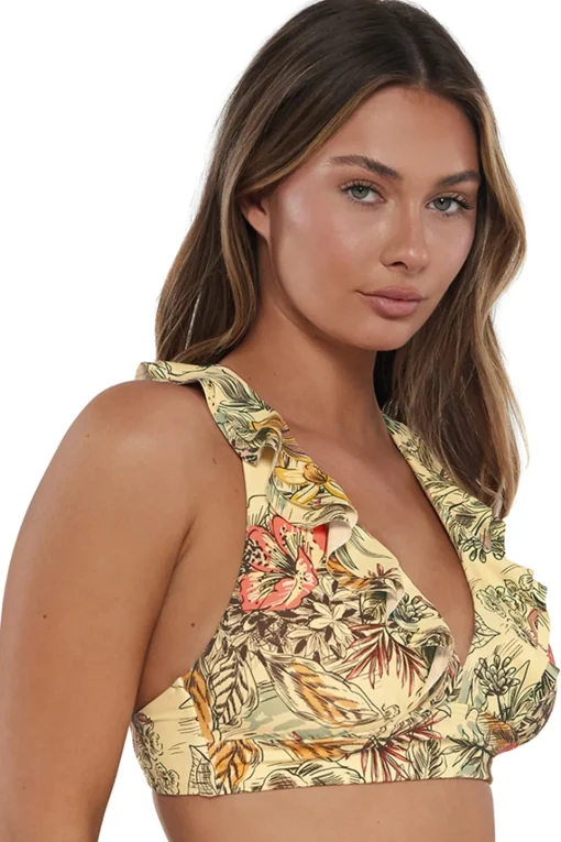 Sunsets Island Spice Willa Wireless Top< Plus Size | Wire-Free