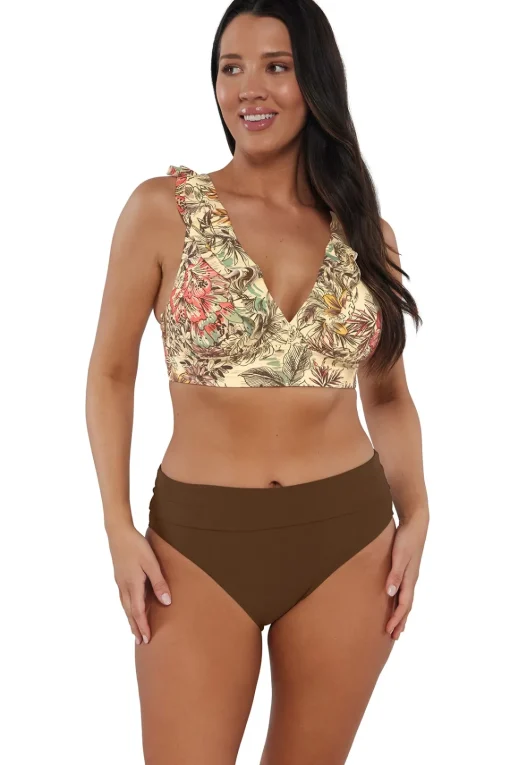Sunsets Island Spice Willa Wireless Top< Plus Size | Wire-Free