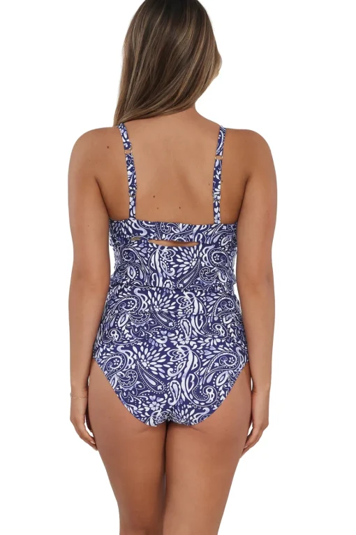 Sunsets Marina Zuri V-Wire Tankini Top< Plus Size | Underwire