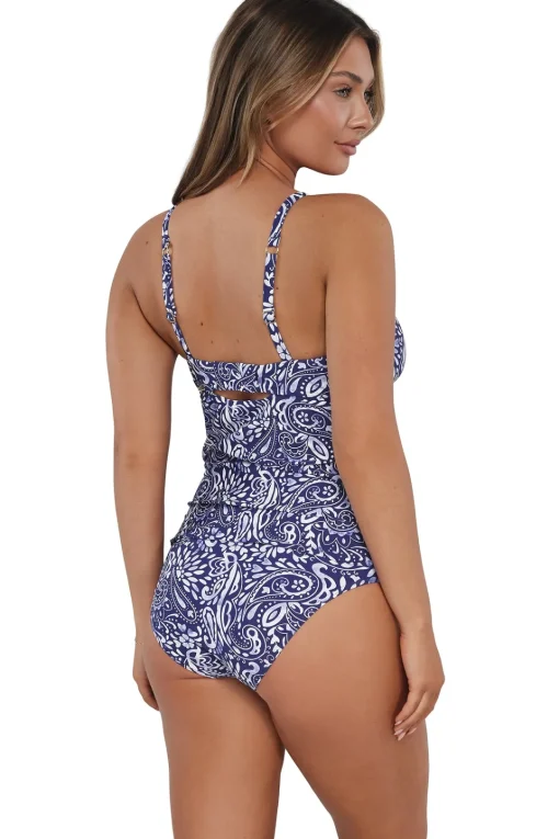 Sunsets Marina Zuri V-Wire Tankini Top< Plus Size | Underwire