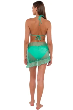 Sunsets Mint Short and Sweet Skirt< Cover-Ups
