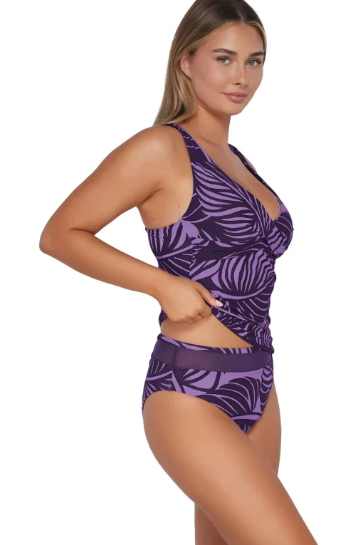 Sunsets Mystic Palms Elsie Tankini Top< Plus Size | Underwire