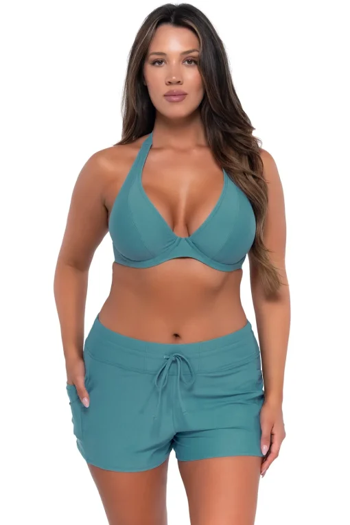 Sunsets Ocean Muse Halter Top< Plus Size | Bra-Sized