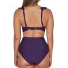 Sunsets Paradise Plum Capri High Waist Bottom< Plus Size | High-Waist