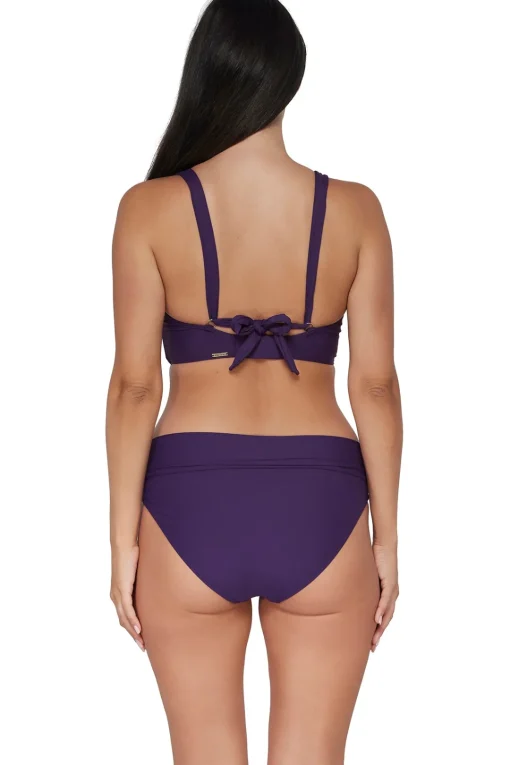 Sunsets Paradise Plum Capri High Waist Bottom< Plus Size | High-Waist