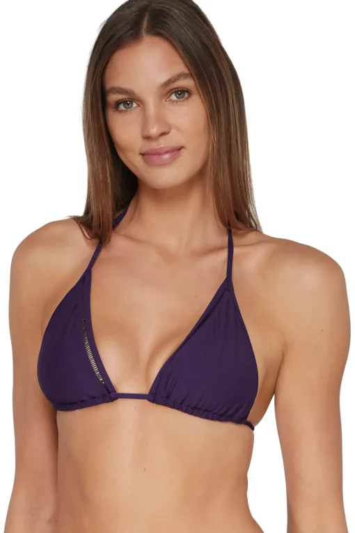 Sunsets Paradise Plum Laney Triangle Top< Wire-Free | Bikini Tops