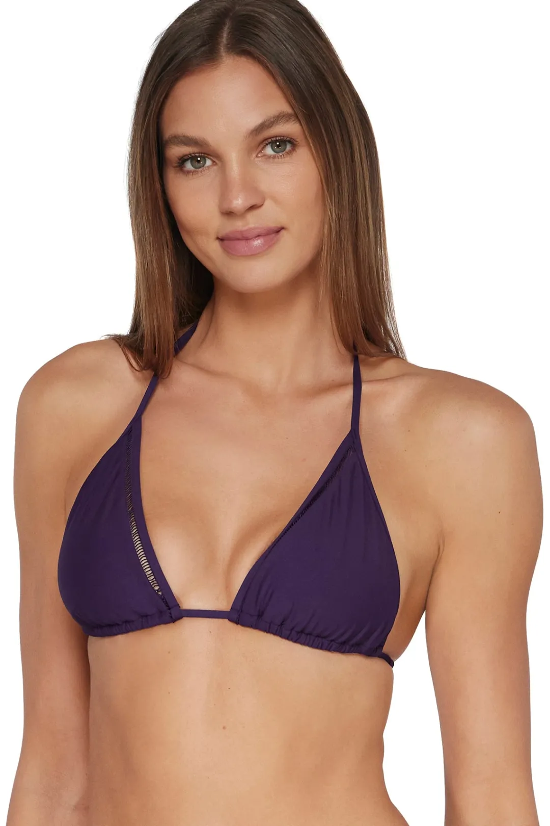 Sunsets Paradise Plum Laney Triangle Top< Wire-Free | Bikini Tops
